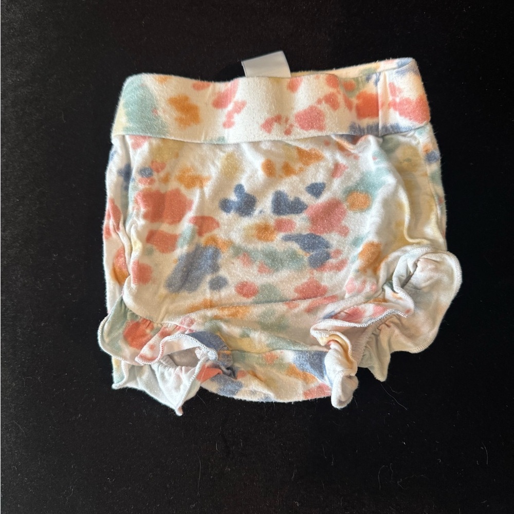 Spearmint Love Ruffle bloomer tie dye - 12-18m